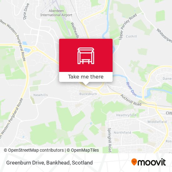 Greenburn Drive, Bankhead map