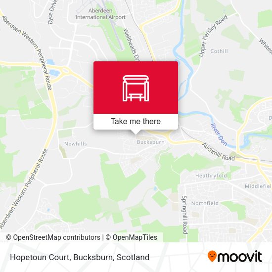 Hopetoun Court, Bucksburn map