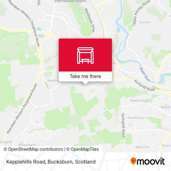 Kepplehills Road, Bucksburn map