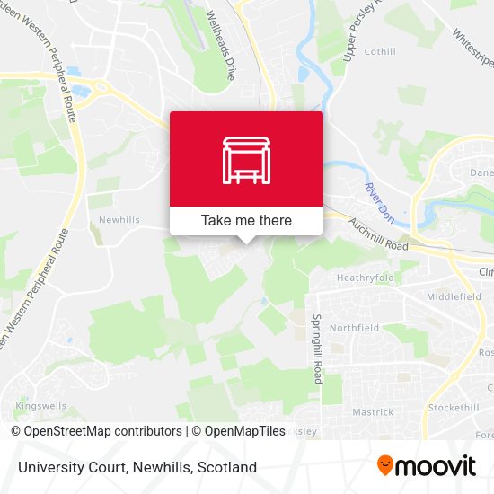University Court, Newhills map