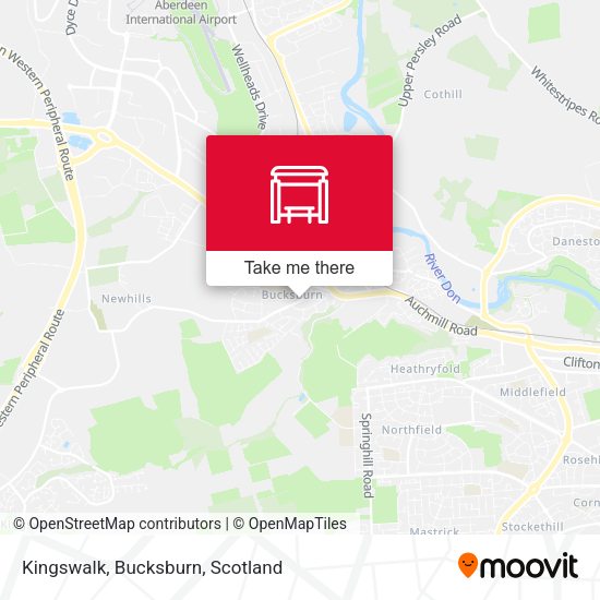 Kingswalk, Bucksburn map