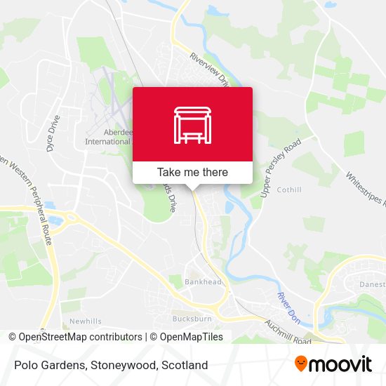 Polo Gardens, Stoneywood map