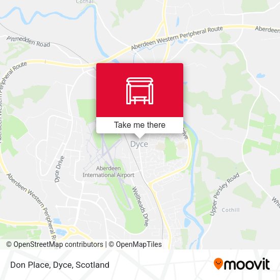 Don Place, Dyce map