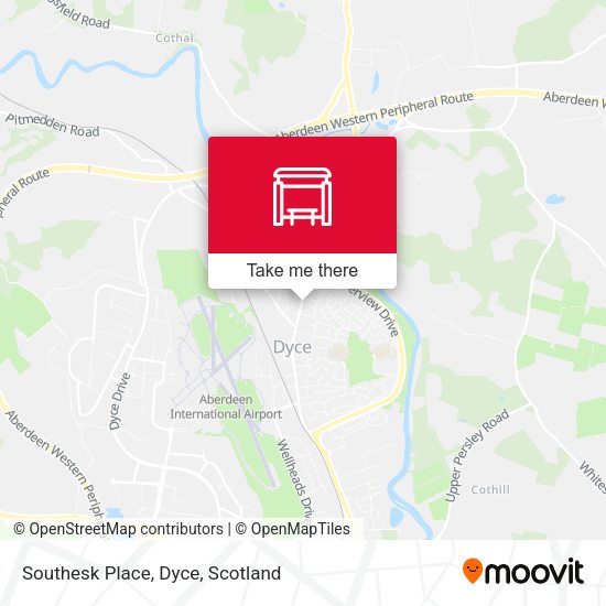 Southesk Place, Dyce map
