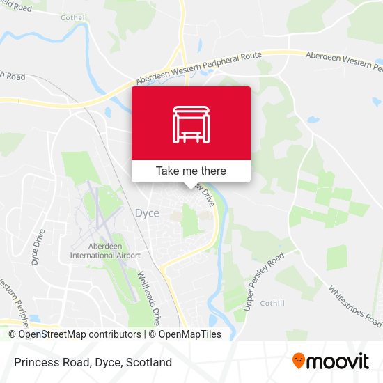 Princess Road, Dyce map