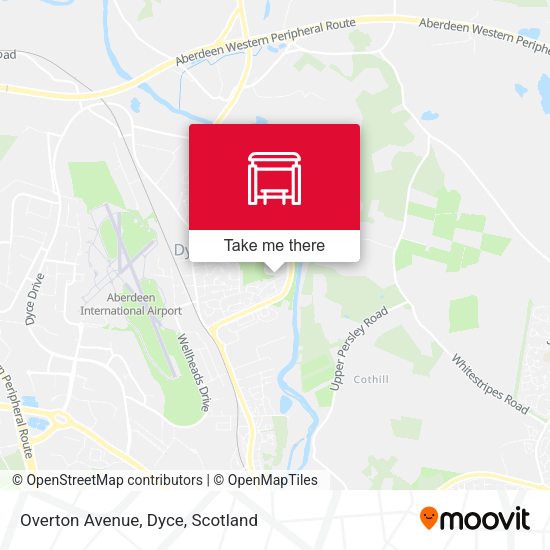 Overton Avenue, Dyce map