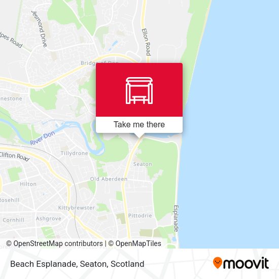 Beach Esplanade, Seaton map