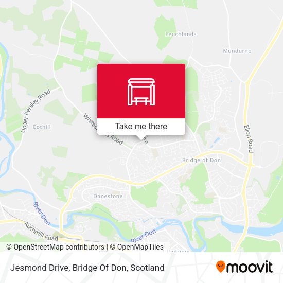 Jesmond Drive, Bridge Of Don map