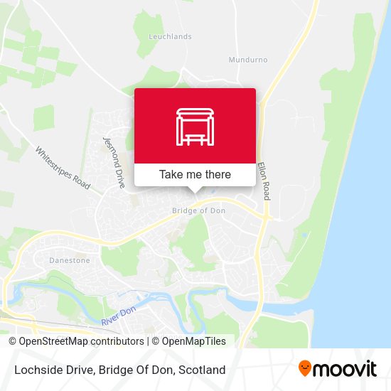 Lochside Drive, Bridge Of Don map