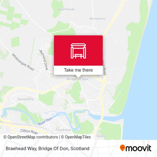 Braehead Way, Bridge Of Don map