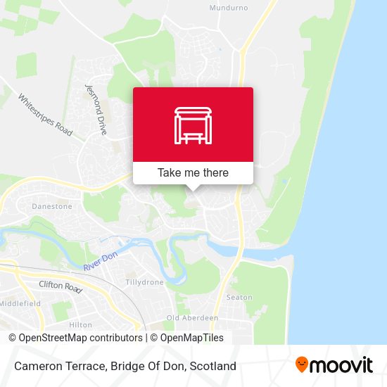 Cameron Terrace, Bridge Of Don map