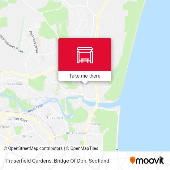 Fraserfield Gardens, Bridge Of Don map