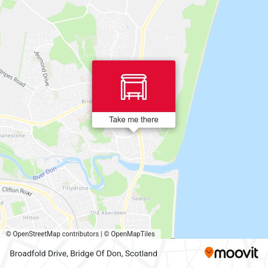 Broadfold Drive, Bridge Of Don map