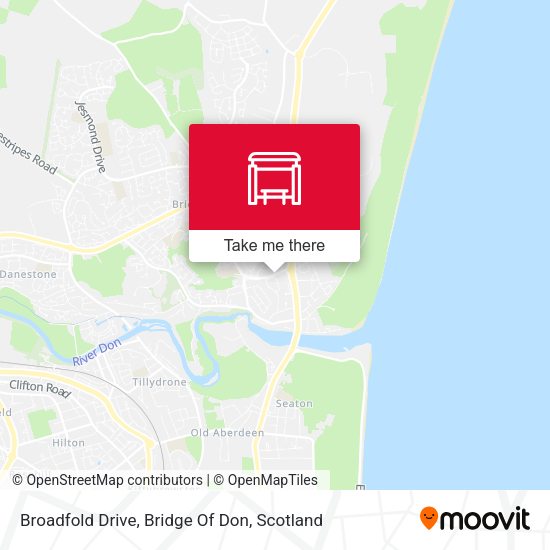 Broadfold Drive, Bridge Of Don map