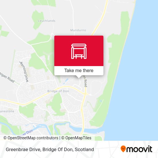Greenbrae Drive, Bridge Of Don map