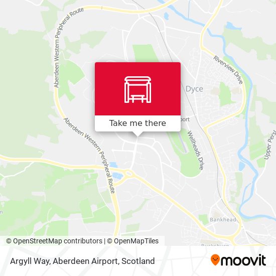 Argyll Way, Aberdeen Airport map