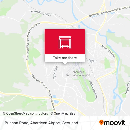 Buchan Road, Aberdeen Airport map