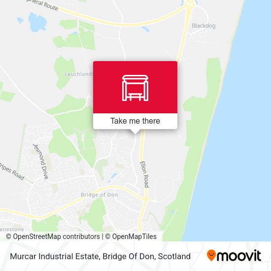 Murcar Industrial Estate, Bridge Of Don map