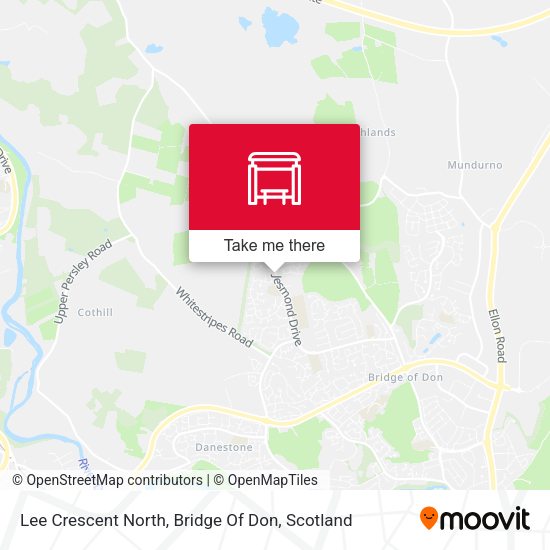 Lee Crescent North, Bridge Of Don map