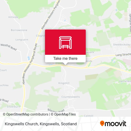 Kingswells Church, Kingswells map