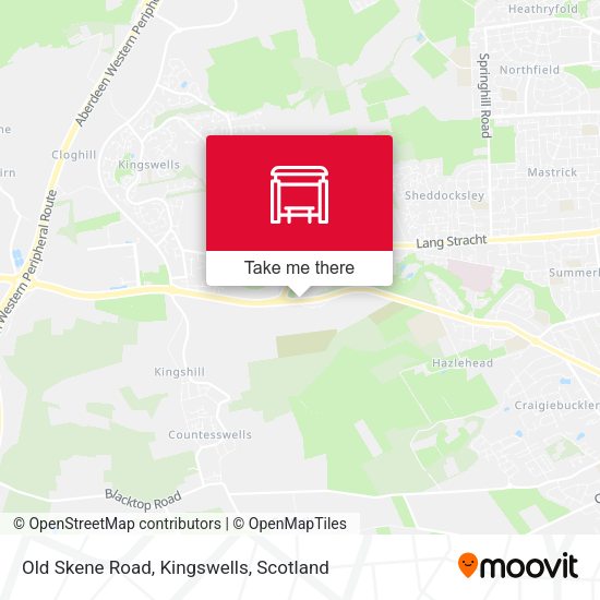 Old Skene Road, Kingswells map