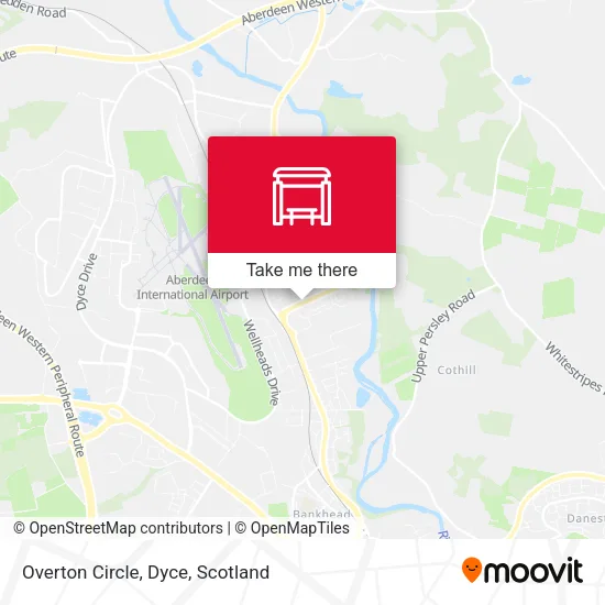 Overton Circle, Dyce map