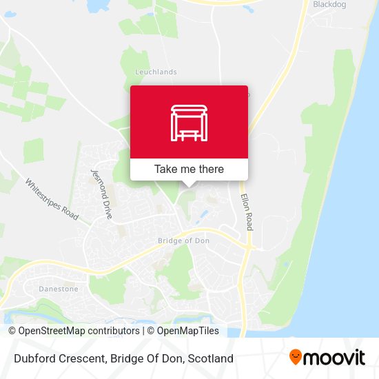 Dubford Crescent, Bridge Of Don map