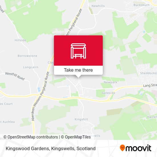 Kingswood Gardens, Kingswells map