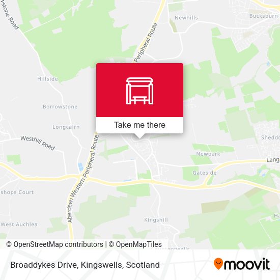 Broaddykes Drive, Kingswells map