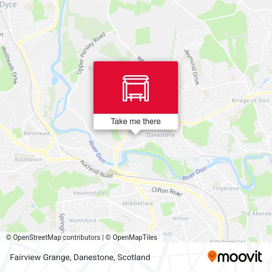 Fairview Grange, Danestone map