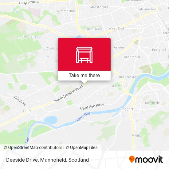 Deeside Drive, Mannofield map