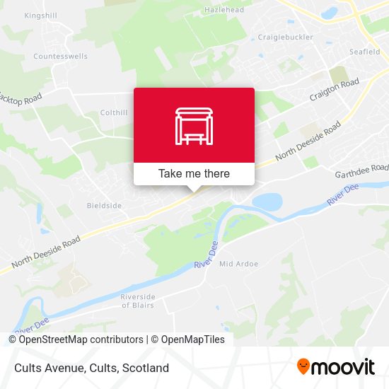 Cults Avenue, Cults map