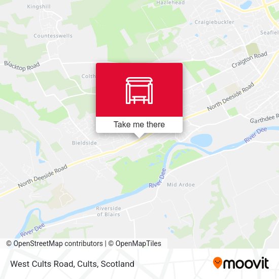 West Cults Road, Cults map