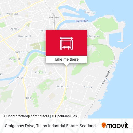 Craigshaw Drive, Tullos Industrial Estate map