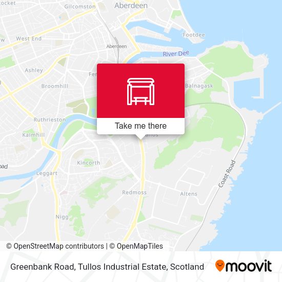 Greenbank Road, Tullos Industrial Estate map