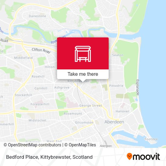 Bedford Place, Kittybrewster map