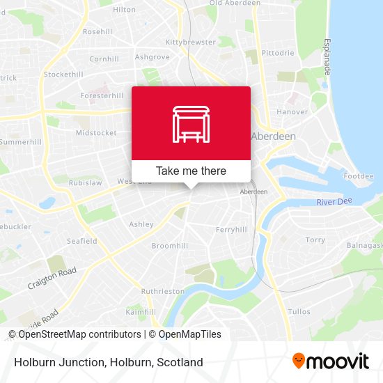 Holburn Junction, Holburn map