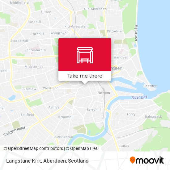 Langstane Kirk, Aberdeen map