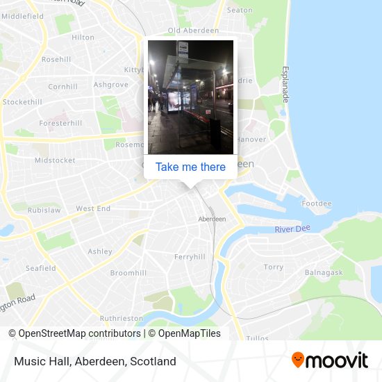 Music Hall, Aberdeen map