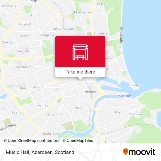 Music Hall, Aberdeen map