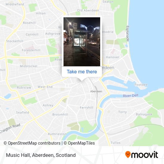 Music Hall, Aberdeen map