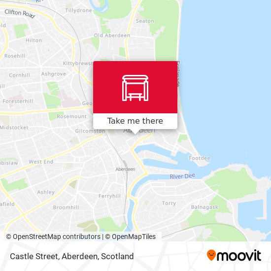 Castle Street, Aberdeen map