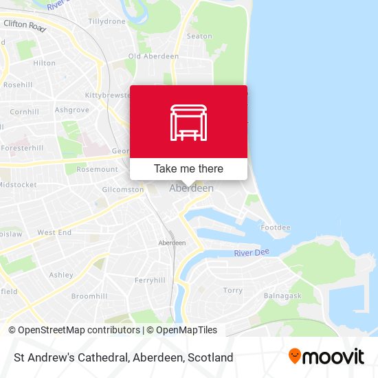 St Andrew's Cathedral, Aberdeen map