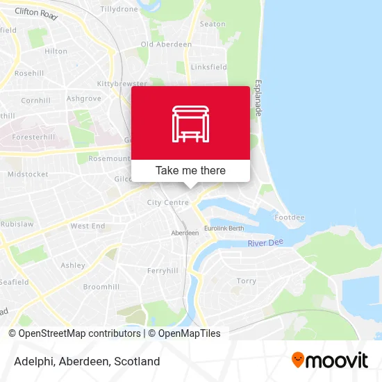 Adelphi, Aberdeen map