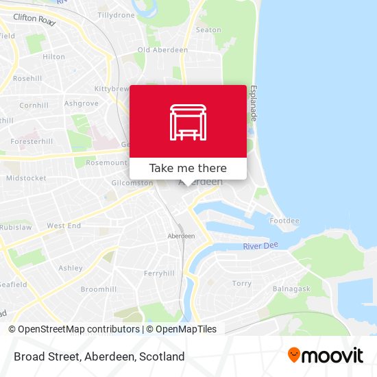 Broad Street, Aberdeen map