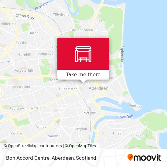 Bon Accord Centre, Aberdeen map