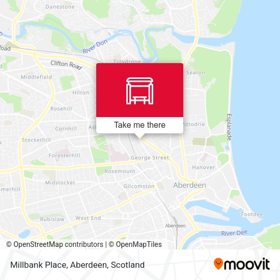 Millbank Place, Aberdeen map