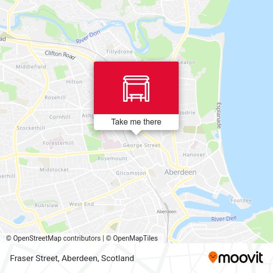 Fraser Street, Aberdeen map