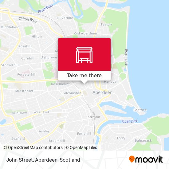 John Street, Aberdeen map