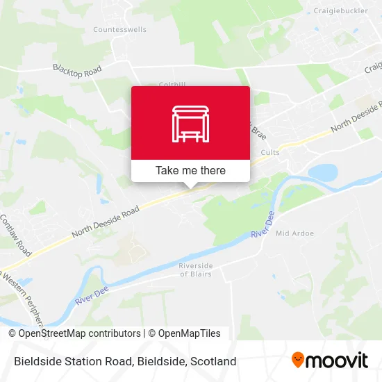 Bieldside Station Road, Bieldside map